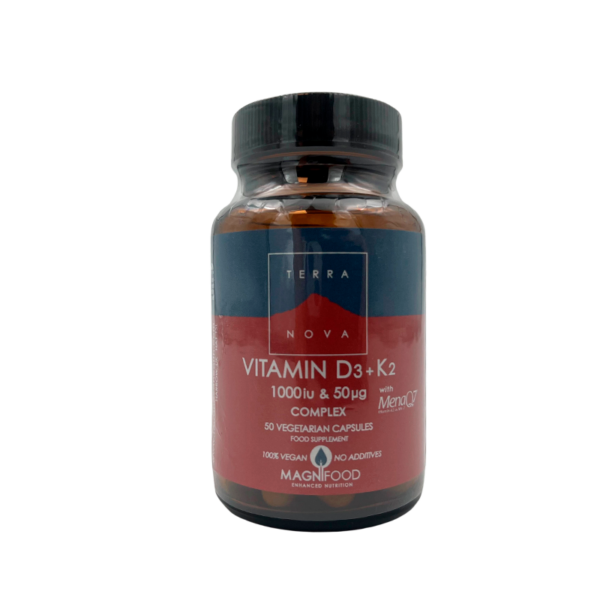 Vitamin D3+K2 Vitamin 1000 iu & 50ug Complex (50 kaps)