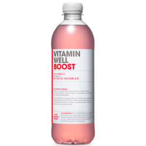 Vitamin Well Boost Hindbær Blåbær (500 ml)
