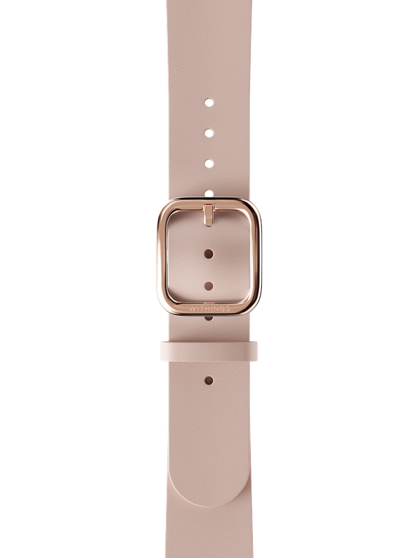Withings Leather Wristband Peach -18 mm