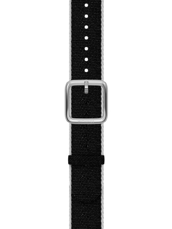 Withings Recycled Woven PET Wristband 18mm Slate Grey & Silver