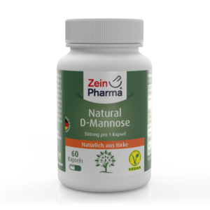 Zein Pharma Natural D-Mannose 500 mg 160 vegetabilske kapsler