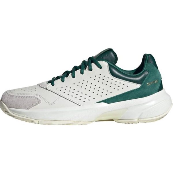adidas Courtjam Control 3 Premium Tennis Sko - Core White/Collegiate Green