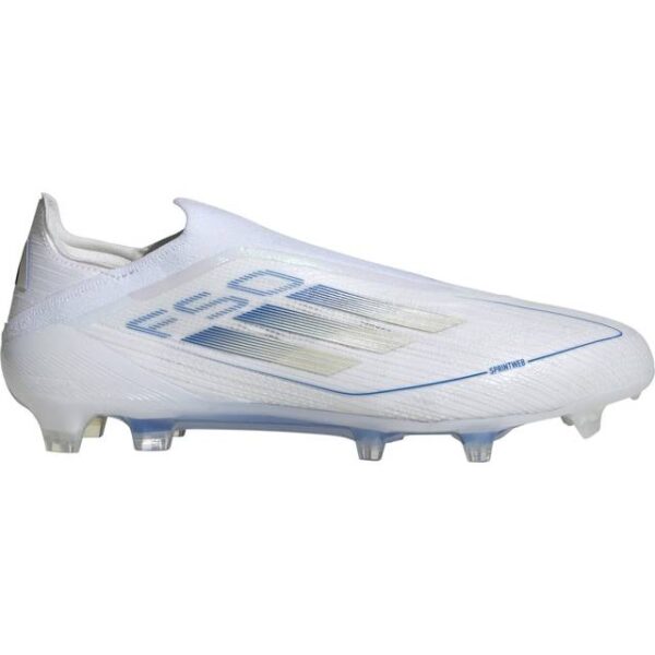 adidas F50 Elite Laceless FG - Cloud White/Pearl Met.