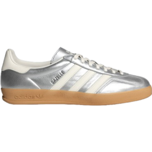adidas Gazelle Indoor Shoes - Silver Metallic/Core White/Core Black
