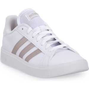 adidas Grand Court TD Lifestyle Court Casual Sko - Cloud White/Platinum Metallic
