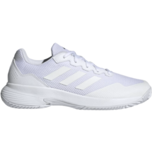 adidas Men's Gamecourt Tennis Shoes, 11.5, White/White/Silver