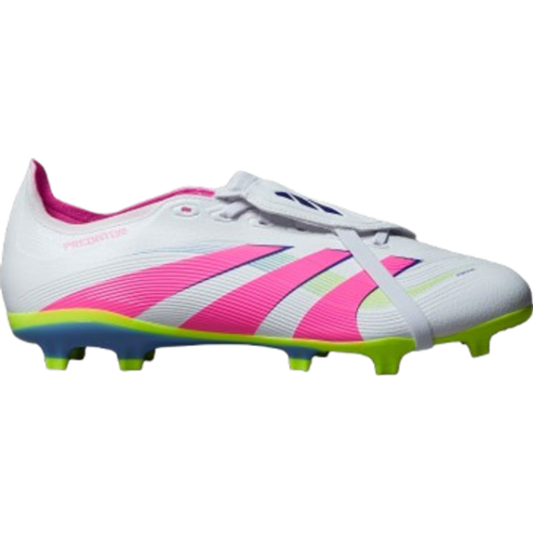 adidas Predator League Fold Over Tongue FG/MG - Cloud White/Lucid Pink/Lucid Lemon