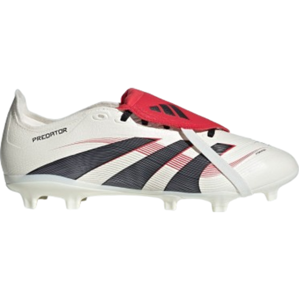 adidas Predator League Fold-Over Tongue Firm - Off White/Core Black/Pure Ruby