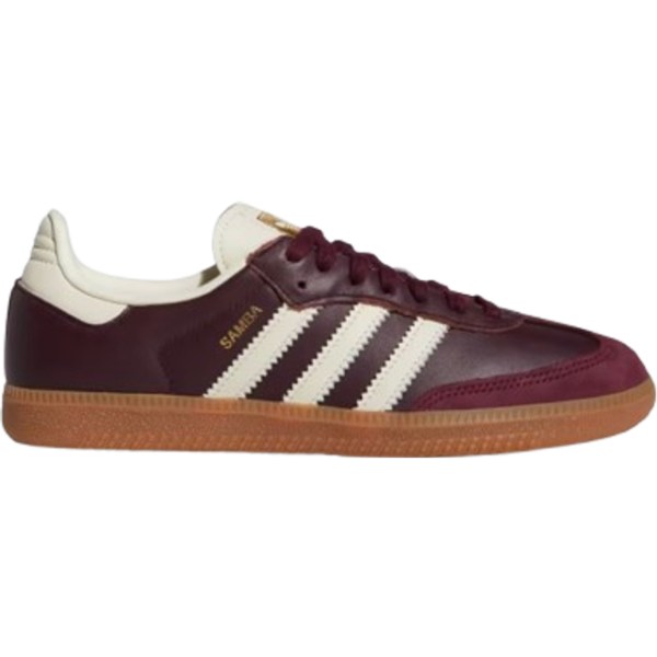 adidas Samba OG W - Maroon/Cream White/Gold Metallic