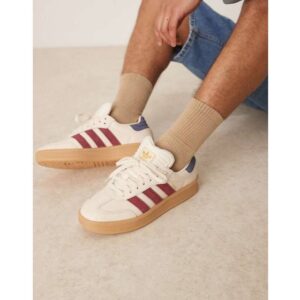adidas Samba XLG Sko - Wonder White/Shadow Red/Gold Metallic