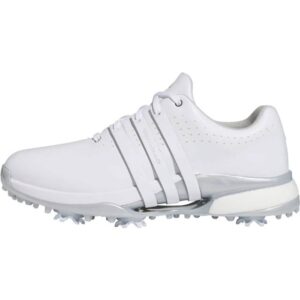 adidas Tour360 24 Boost Golf Sko - Cloud White/Silver Metallic