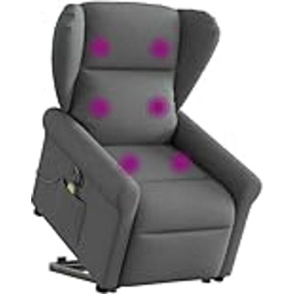 vidaXL Elektrisk Massagestol Med Løftefunktion Stof