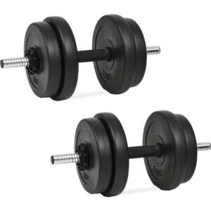 vidaXL Håndvægt med skiver 40 kg