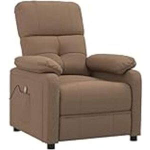vidaXL Massagestol Stof Brun
