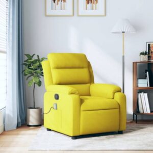 vidaXL Massagestol Velour Gul