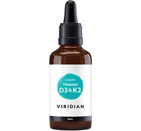 viridian D3 & K2 Vitamin (flydende), 50ml.
