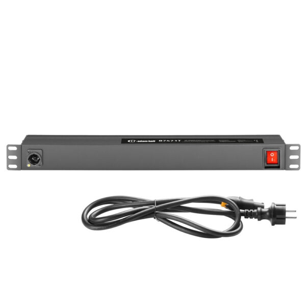 AH 87471T Rack strømskinne 8x Schuko udtag, Powercon True1 tilslutning - 19"/1unit