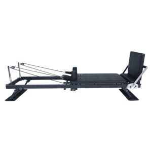 ASG 4431 Foldbar Alu Pro Pilates Reformer (Sort/Sort)