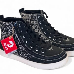 BILLY "Paisley - High Tops" damesko | Bred model med lynlås & ankelstøtte