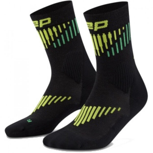 CEP Core Run Merino Socks Mid Cut 3.0, løbestrømper, herre, sort