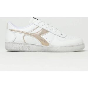 Diadora Vintage Low Metal Basketball Sko Uld - Hvid