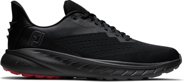 FootJoy Flex XP (2023) Vandtætte Herre Golfsko Uden Spikes - Black/Red - Str. 44 1/2 Normal