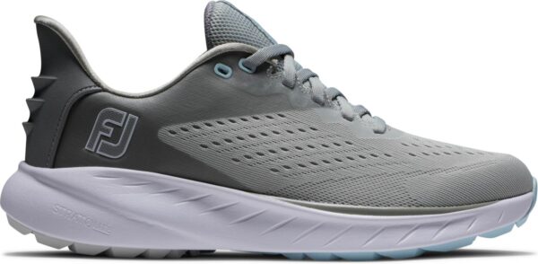 FootJoy Flex Xp (2022) Vandtætte Dame Golfsko Uden Spikes - Grey/Blue/White - Str. 36 1/2 Normal