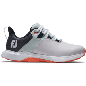 FootJoy ProLite Vandtætte Dame Golfsko Uden Spikes - White/Blue/Coral