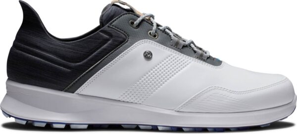 FootJoy Stratos (2023) Vandtætte Herre Golfsko Uden Spikes - White/Black/Iron - Str. 43 Normal