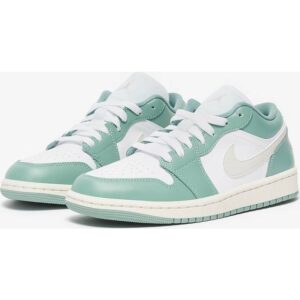 Jordan Air 1 Lave Sneakers - Hvide Og Lyseblå