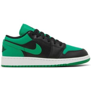 Jordan Air 1 Unisex Læder Sko Læder - Grøn