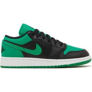 Jordan Air 1 Unisex Læder Sko Lav Lucky Green
