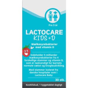 Lactocare Kids +D Kosttilskud 30