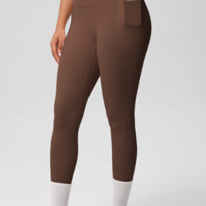 Lea leggings med lommer Brown - Small / Brown