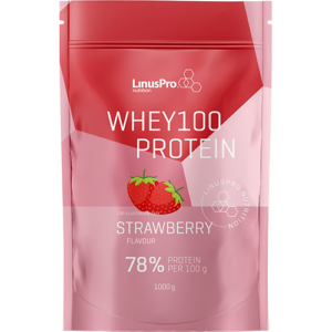 LinusPro Nutrition PURE WHEY100 - Jordbær (1 kg)