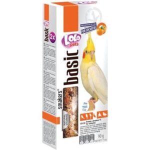 Lolo Pets 2x seed sticks parakeet with orange