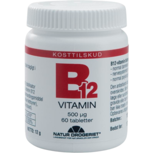 Natur Drogeriet Mega B12 Vitamin 500mg 60 stk