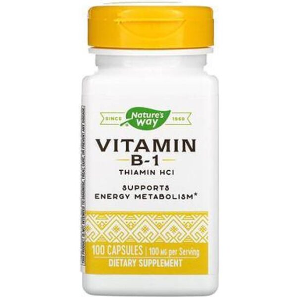Nature's Way Nature's Way Vitamin B-1 100 mg 100 Capsules 100 stk