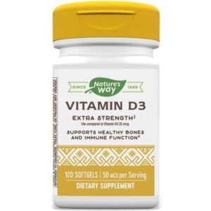 Nature's Way Nature's Way Vitamin D3 50 mcg 120 Softgels 120 stk
