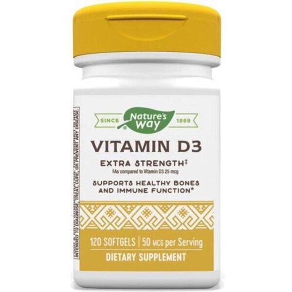 Nature's Way Nature's Way Vitamin D3 50 mcg 120 Softgels 120 stk