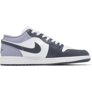 Nike Air Jordan 1 Low M - White/Dark Blue Grey/Purple Comet/Indigo Haze