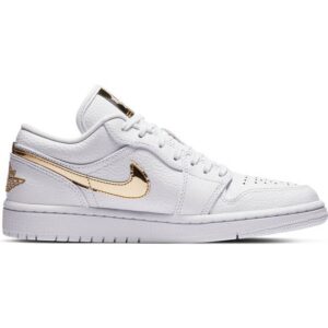 Nike Air Jordan 1 Low SE W - White/Metallic Gold