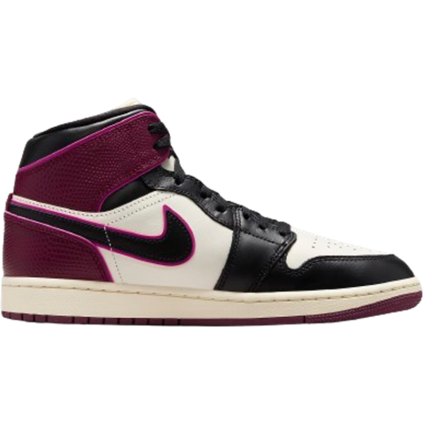 Nike Air Jordan 1 Mid SE W - Sail/Active Pink/Bordeaux/Black