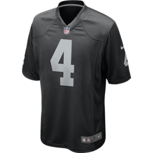 Nike NFL Las Vegas Raiders Derek Carr-fodboldtrøje til mænd sort