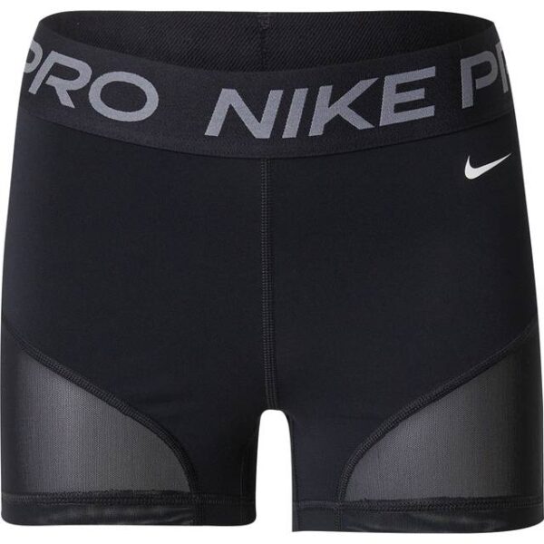 Nike Pro Cykelshorts Med Mellemhøj Talje Og Mesh Paneler - Sort