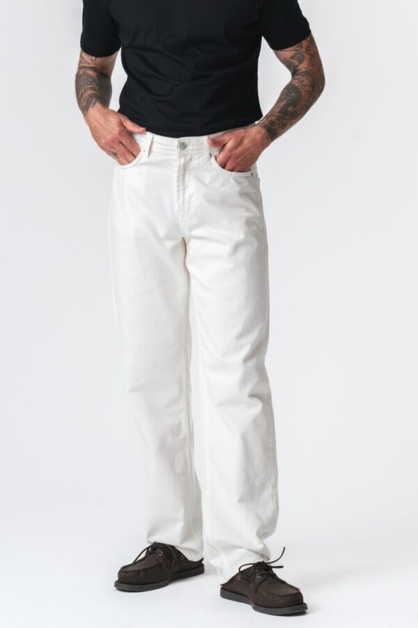 Noah Loose Fit Jeans - Hvid Denim - 34/34 - TeeShoppen