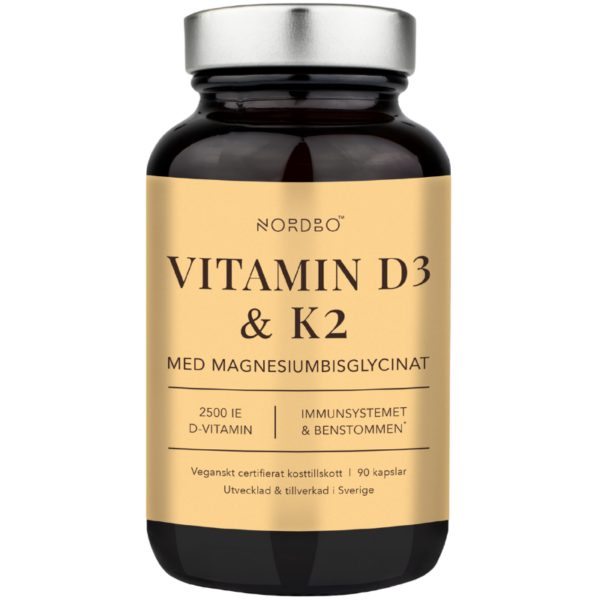 Nordbo Vitamin D3 & K2 (90 kaps)