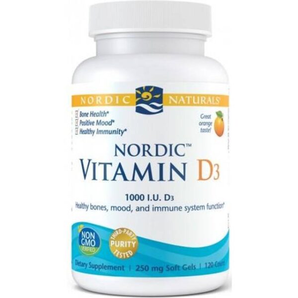 Nordic Naturals Nordic Vitamin D3 120 softgels 120 stk