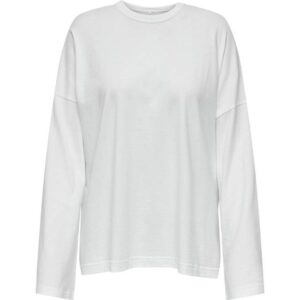 Only HIIT Oversized og hvid T-shirt med lange ærmer