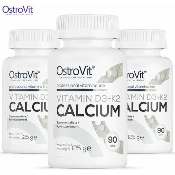 OstroVit D3 Vitamin K2 Vitamin Og Calcium 90 Tabletter